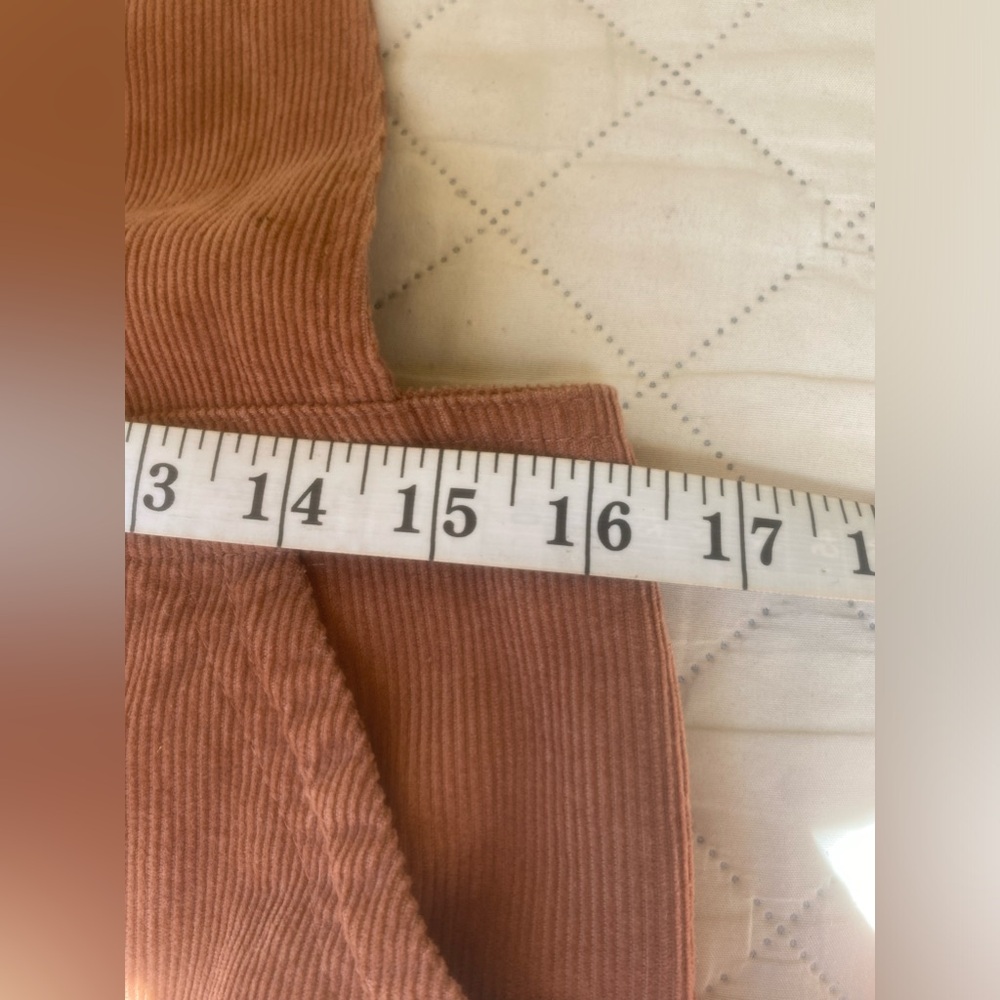Brown Corduroy Button From Patch Pocket Overalls … - image 5